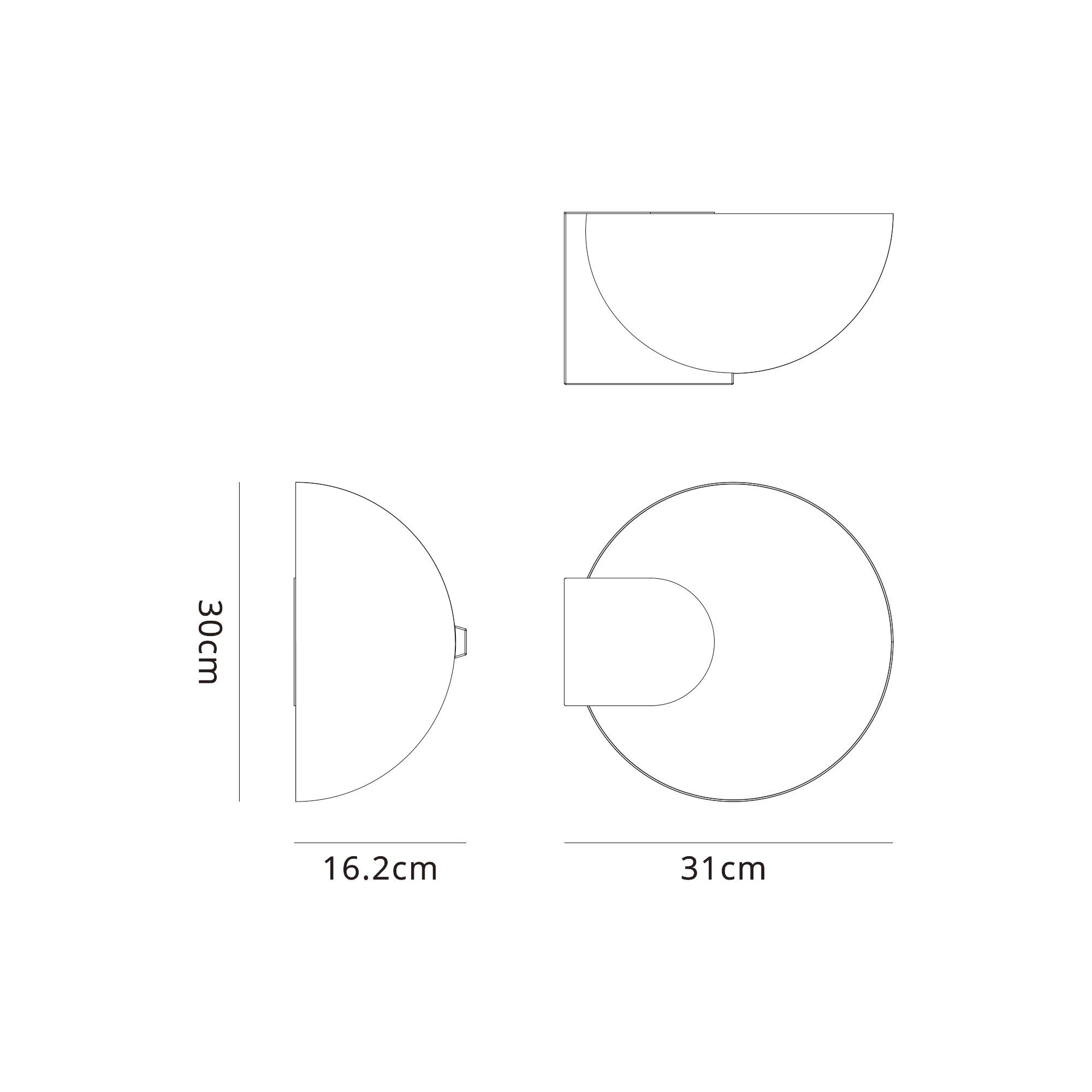 M8432  Oculo 30cm Table Lamp 12W LED Satin Gold
